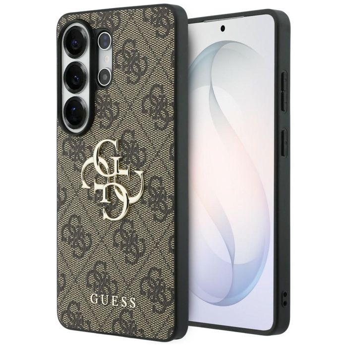 Guess Coque 4G Metal Logo Backcover pour Samsung Galaxy S26 Ultra Marron - vue 4