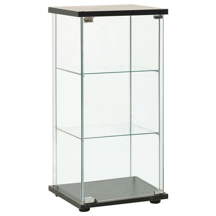 Armoire de Bureau - [1 pc] - Solide - Cabinet de rangement - Verre trempé Noir LH28837458777