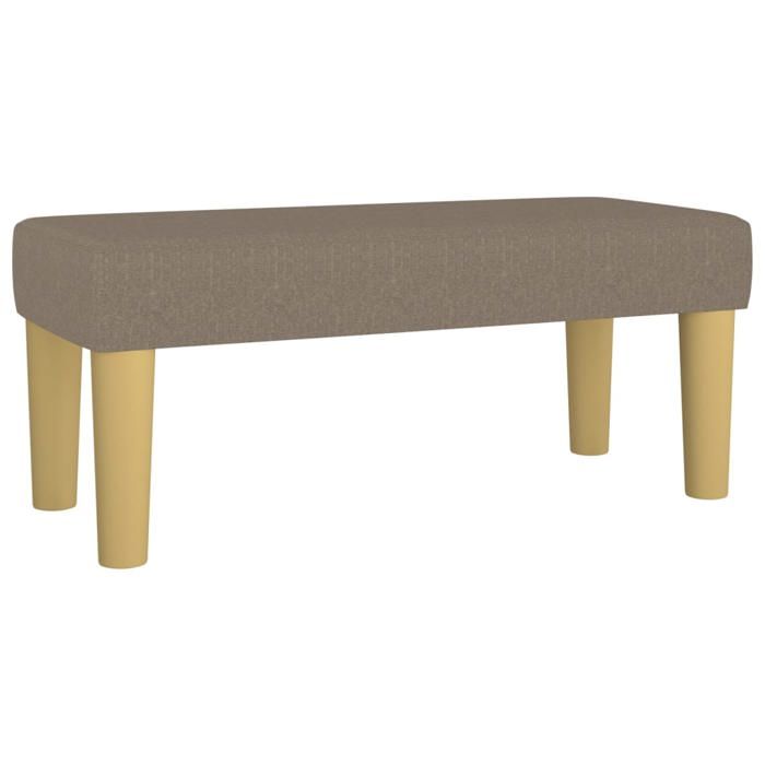 Taupe Meuble dentrée - Banc Taupe 70x30x30 cm Tissu m2833