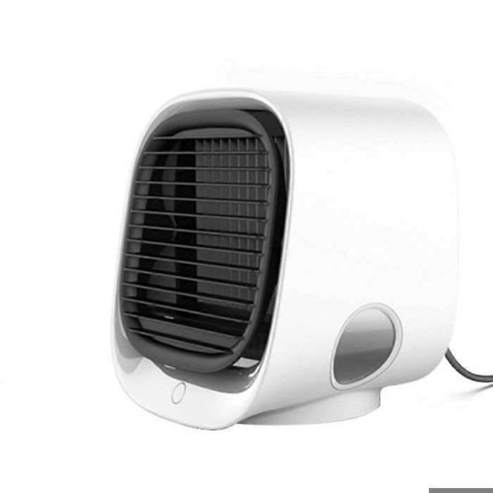 Rafraîchisseur d’air compact pour bureau ventilateur portable avec brumisation et pulvérisation d’eau