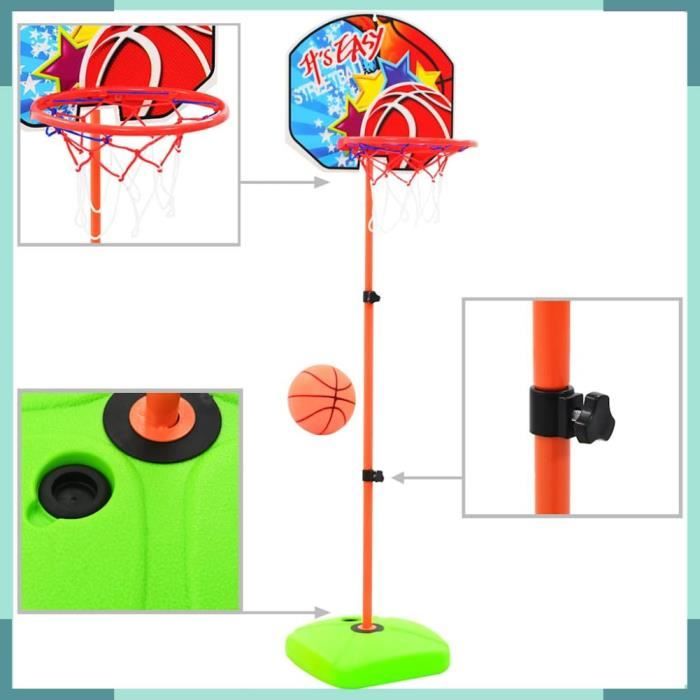 Ensemble Panier Et Ballon De Basket Silencieux – Dribbles En Mousse – Sans Bruit – Mural Adhésif – Idéal Pour Enfant