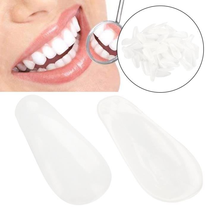 Atyhao couronne temporaire Couronne de dents temporaires supérieures et  inférieures en résine, sac de 70 pièces, pour hygiene soin