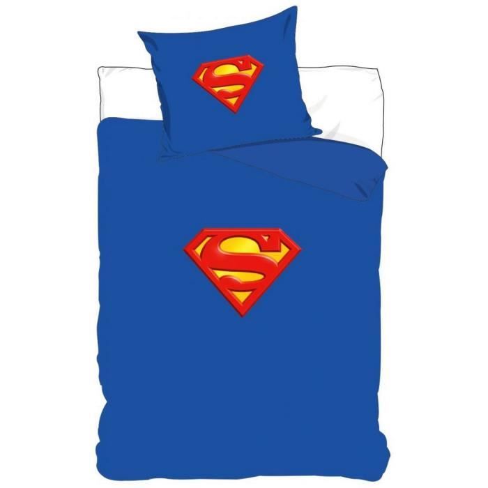 Housse de Couette Parure de lit Superman DC Comics 100% Coton