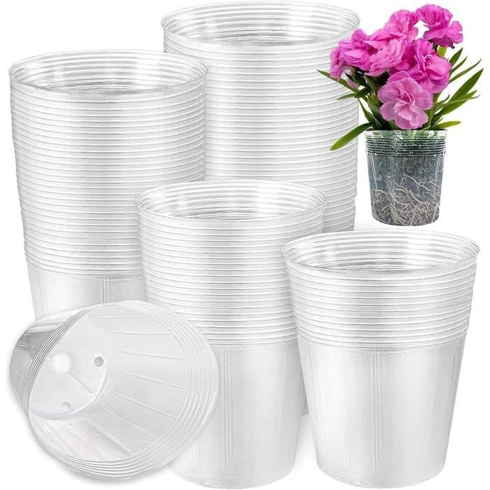 Pots d'orchidées transparents avec trous,pots de plantes d'extérieur