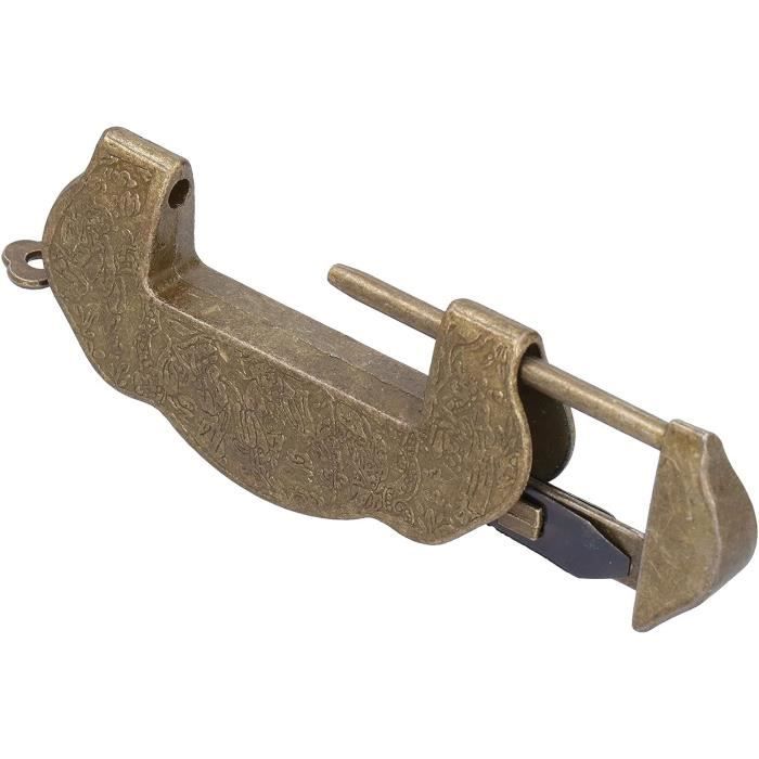 2 Cadenas Décoratifs Vintage à Double Oiseaux – Alliage De Zinc Bronze, Pour Boîte à Bijoux, Tiroir, Mini-armoire Ou Coffret