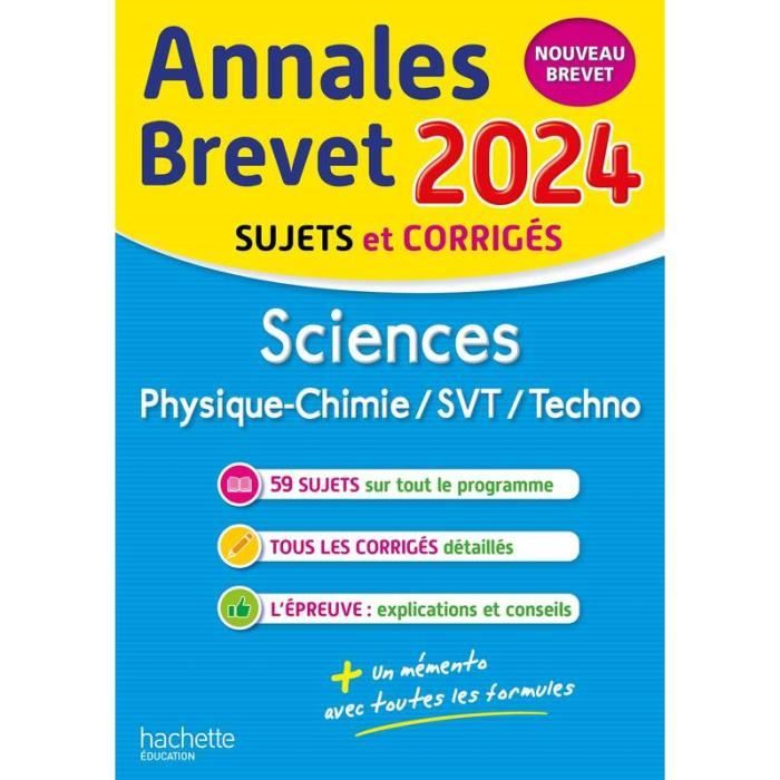 Annales BREVET 2024 - Sciences