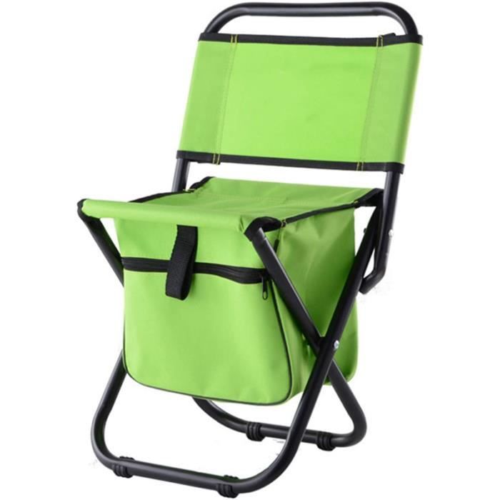 Tabouret De Camping Pliable GEERTOP - 0,7 Kg - Supporte 136 Kg - Parfait Randonnée, Pêche, Plage