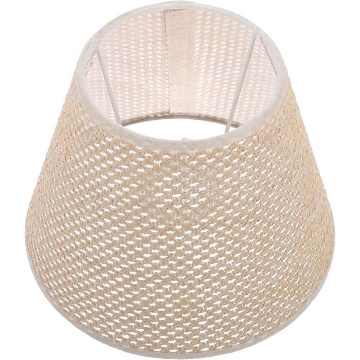 Lot De 2 Abat-jours En Lin Carrés - Pour Lampe De Table, Salon, Chambre, Bureau, Lumière Douce, Montage Facile - 11