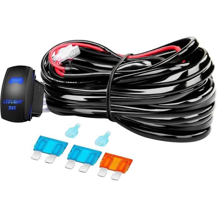 RIGIDON CÂBLAGE À Barres Lumineuses LED Faisceau De Fil Avec Relais Et