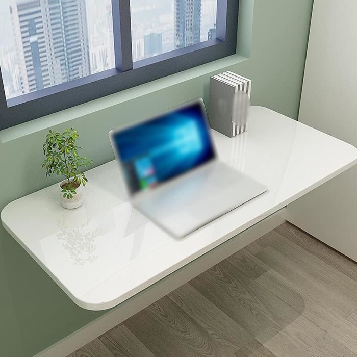 Table Murale Rabattable Moderne Et Minimaliste,Bureau Flottant Peu ...
