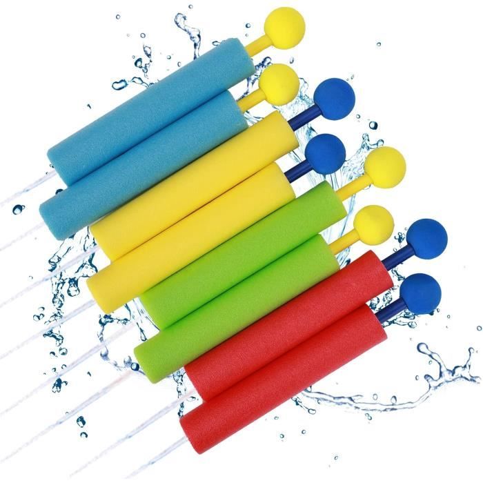Lot De 8 Pistolets à Eau Miniatures DERAYEE - Transparents, Petite Taille - Pour Enfants Dès 3 Ans