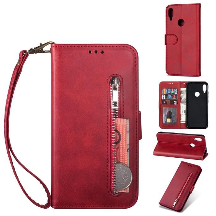 Étui Portefeuille Zanae Redmi 5 Plus Rouge