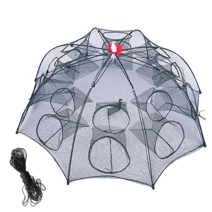 Filet de pêche automatique pliable pour anguille, crabes et petits