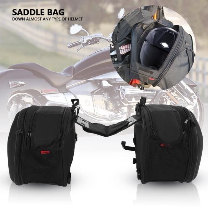 Sac de selle Moto arrière siège arrière casque d'équitation sac de