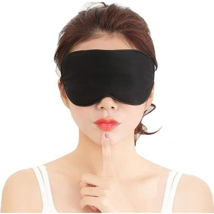 Masque de Sommeil, Masque de Nuit Soie, 100% Soie Naturelle Occultant Ultra-Douce Masque de Voyage Masque de Yeux Sommeil
