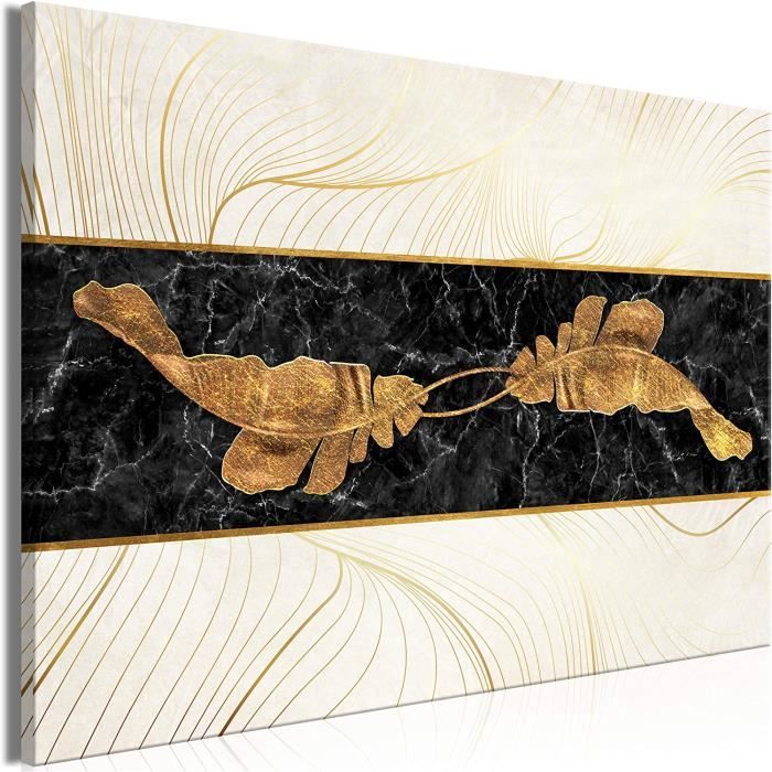 Tableau Acoustique Abstrait Arbre – 5 Toiles (225x112,5 Cm) – Décoration Murale Et Isolation Phonique - 5