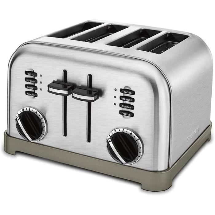 Grille-pain Chefman 2 Tranches Inox - Pop-up, Neuf Sous Emballage