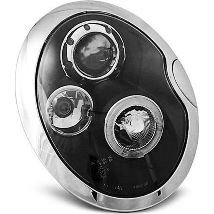 Paire de feux phares Mini Cooper 01-04 angel eyes noir-27361560