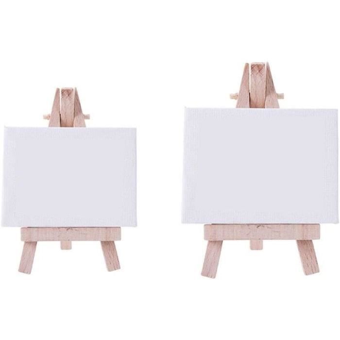 Lot De 10 Mini Chevalets En Bois 15x8 Cm - Support Pour Cartes, Photos, Petits Cadres - Pliable, Pour Mariage, Décoration