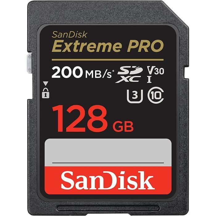 SanDisk Extreme PRO carte SDXC + RescuePRO Deluxe jusquà 200 Mo/ UHS I Classe 10 U3 V30