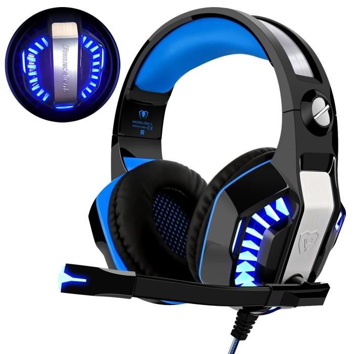 Casque Gaming PS4, Beexcellent Casque Xbox One 3.5mm Micro Premium Anti ...