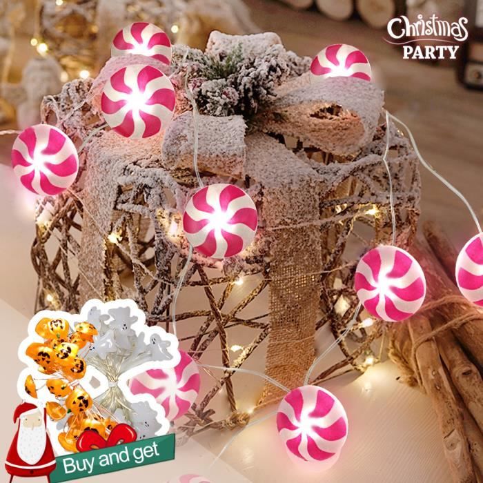 Guirlande lumineuse de Noël 3 pcs pour intérieur et extérieur