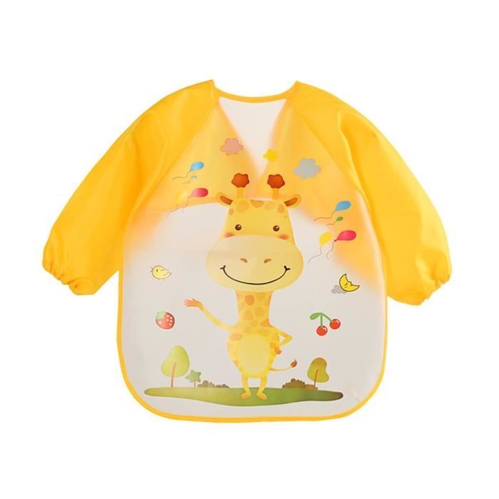 Dessin Anime Animaux Bebe Bavoirs Impermeable Facile A Nettoyer Enfants Bavoir A Manches Longues Bavoirs Mignon Enfants Wl270 Cdiscount Pret A Porter