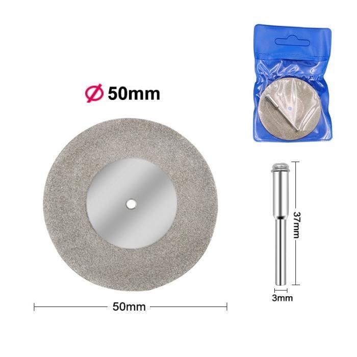 Meuleuse,Disques de coupe en diamant et foret,Mini scie circulaire pour outil  rotatif Dremel - 50mm[C31896] - Cdiscount Bricolage