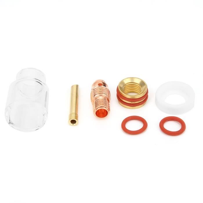 Tig Torche de Soudage TIG 2.4mm Verres Accessoires Kit pour TIG-17/18/26 durable 