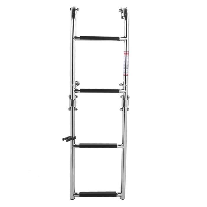 Echelle De Corde Echelle Piscine Échelle Corde Bateau 3 Marches - Nylon 80cm Capacité 200kg Kayak Gonflable Echelle Bateau
