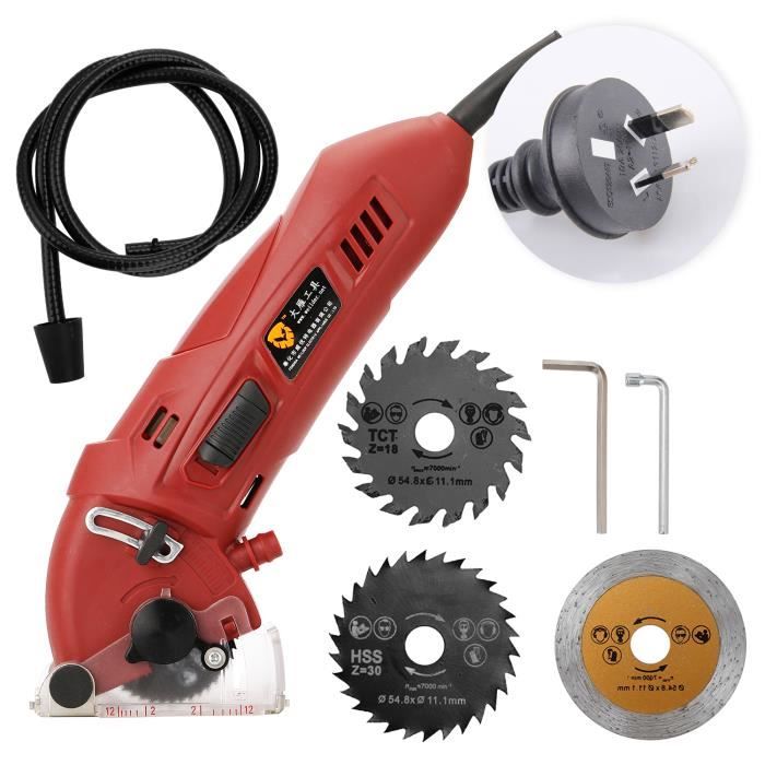 400w Mini Scie Circulaire Electrique Multifonctionnel Machine De Decoupe Ensemble Lames De Bricolage Guide Regle Prise Au Achat Vente Scie Electrique 400w Mini Scie Circulaire Cdiscount