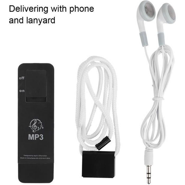 Lecteur de Musique MP3 Portable - Marque - Modèle - Noir - 32 Go