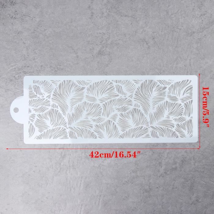 Moule En Silicone Pour Dentelle Alimentaire - 6 Motifs Arêtes De Poisson, Décoration Gâteaux