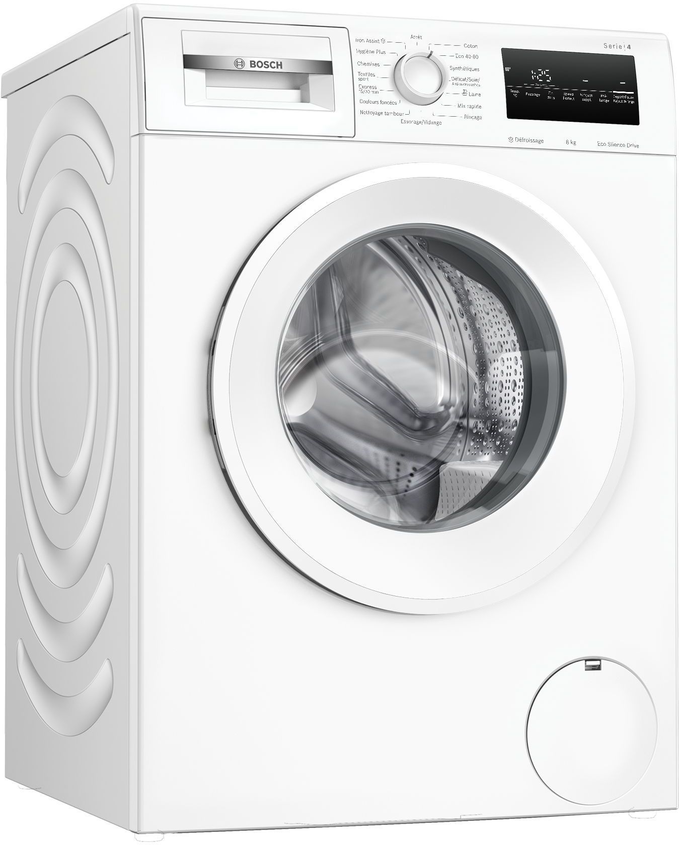 Lave linge hublot 60m 8kg 1400 toursmin WAN2827UFR BOSCH - vue 3