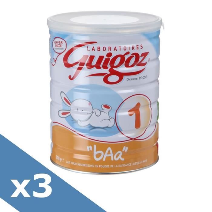 Guigoz Baa Lait En Poudre 1er Age 800 G De 0 A 6 Mois Lot De 3 Achat Vente Lait 1er Age Guigoz Baa Lait En Poudre