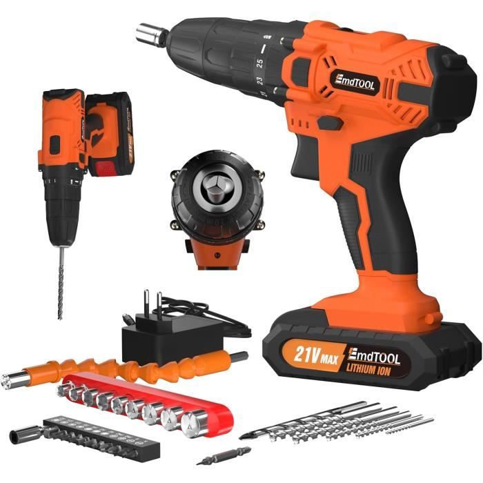 Makita BHP453RHEX5 Coffret Perceuse-Visseuse Sans Fil Batterie Li-Ion