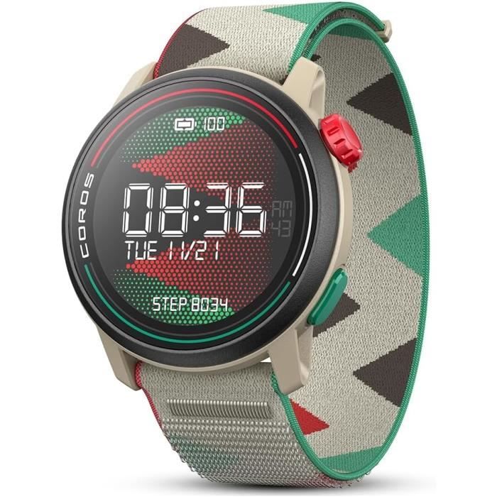 Montre GPS COROS Pace 3 - 17 Jours Autonomie, GPS Double Fréquence, Cardio, Nylon - Course, Vélo, Natation
