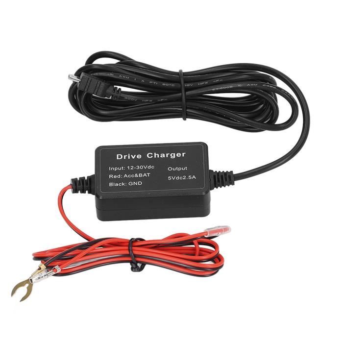 AMTOVL Kit Câblage 3 Fils USB-C Hardwire Pour Dash Cam - 12V/24V Vers 5V Avec Protection Basse Tension