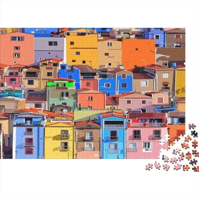 Puzzle 1000 Pièces Forme Spéciale – Côte Amalfitaine 41×80 Cm – Défi Impossible Adultes – Cadeau Unique