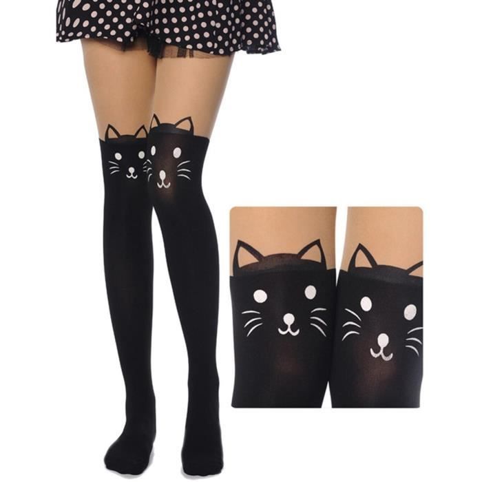Collants Femme Finejo Sexy Tatouage De Chat Tour Achat Vente Collants Femme Finejo Sexy Cdiscount