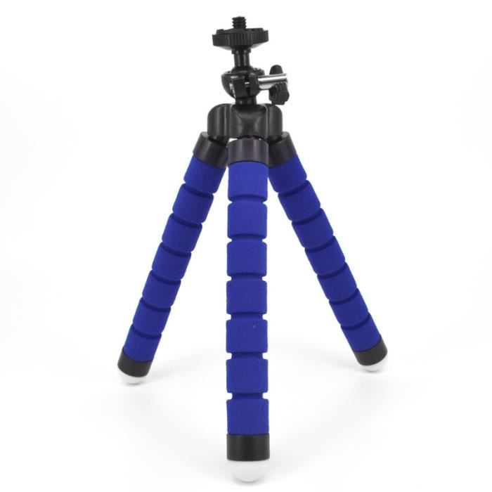 Mini Trépied De Table Pour Projecteur/Appareil Photo/Téléphone - Rotule 360°, Hauteur Réglable, Pieds Anti-Dérapants, Vis 1/4" (Noir)