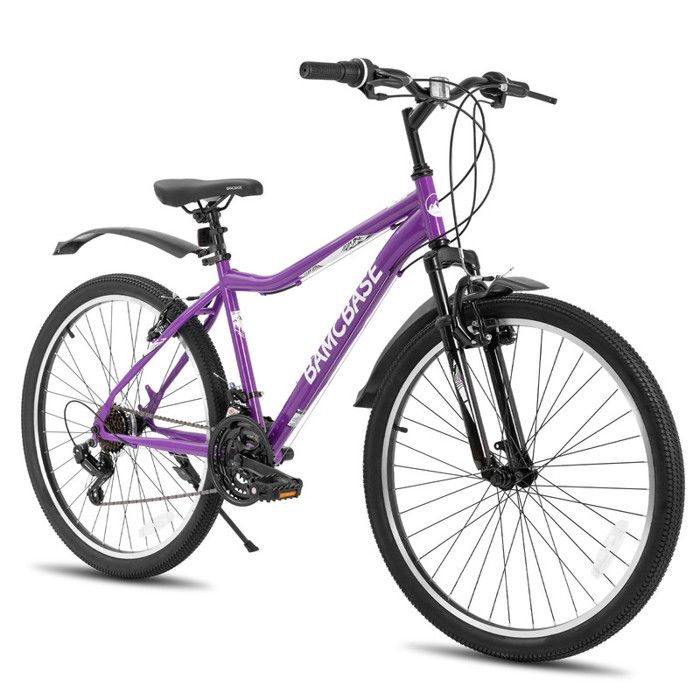 HILAND Vélo de montagne 26 pouces pour hommes et femmes, cadre