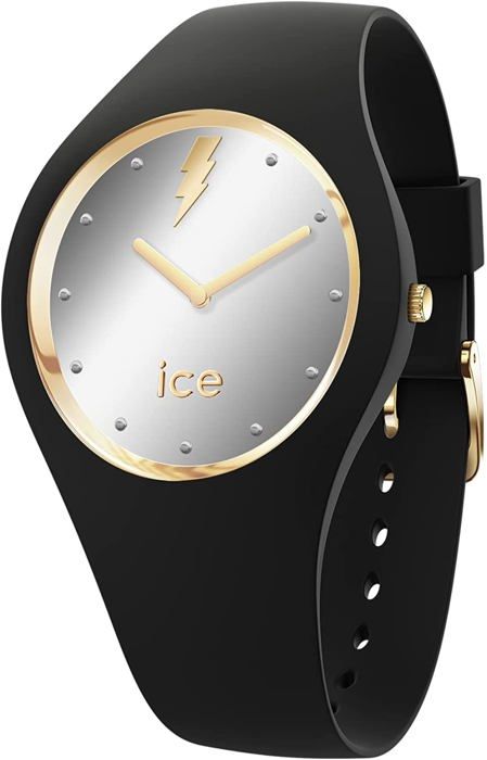 Ice Glam Montre Noire Ice Watch Bracelet Silicone Plastique Femme