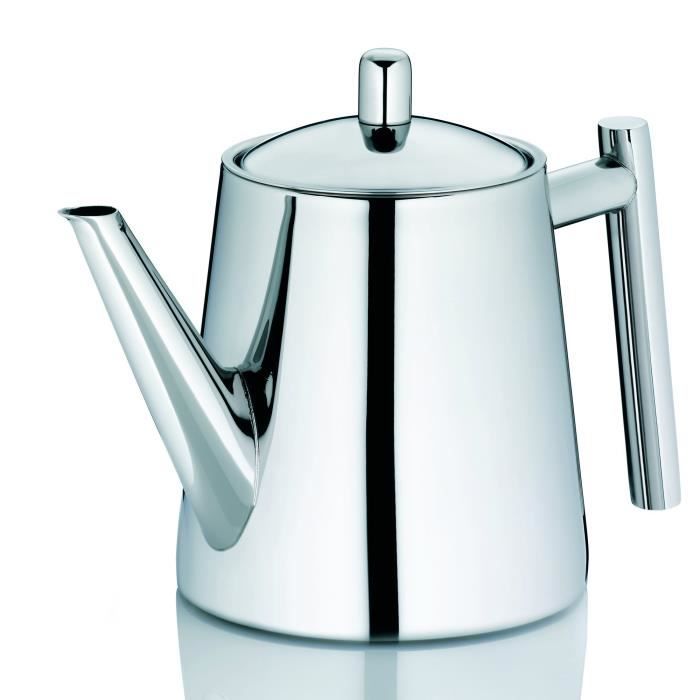 Kela 11355 Theiere Avec Filtre Amovible Acier Inoxydable 18 10 0 9 Litre Ancona Cdiscount Maison
