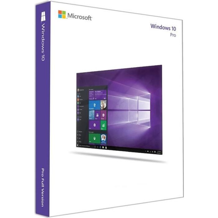 Clé de produit Microsoft Windows 10 Pro 32 bits / 64 bits Clé USB