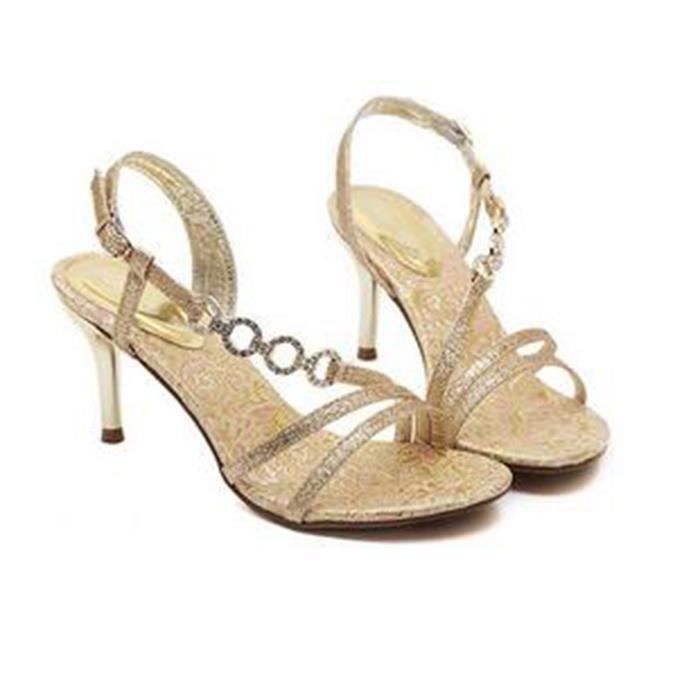 chaussure couleur or