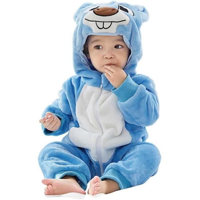 Combinaison de Neige pour Bébé Barboteuse en Polaire d'hiver Grenouillère  Pyjama Épaissie Vêtements de Nuit à Capuche - Cdiscount Puériculture &  Eveil bébé