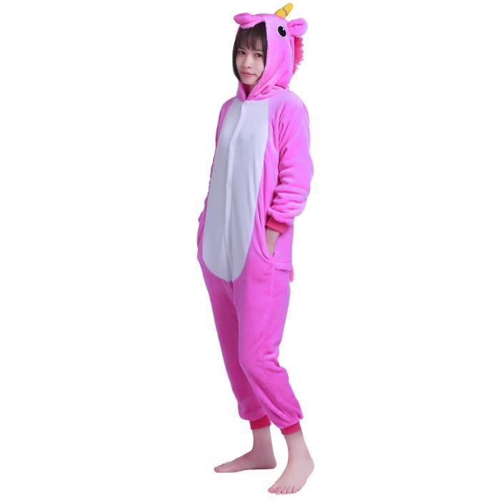 Costume de dessin anim/é Pyjama animal licorne Carnaval Unisexe Combinaison de nuit pour enfants