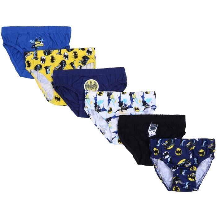 Lot De 6 Slips Garçon Wonder Nation - Taille 2T-3T, Motifs Voitures Et Rayures, 100% Coton