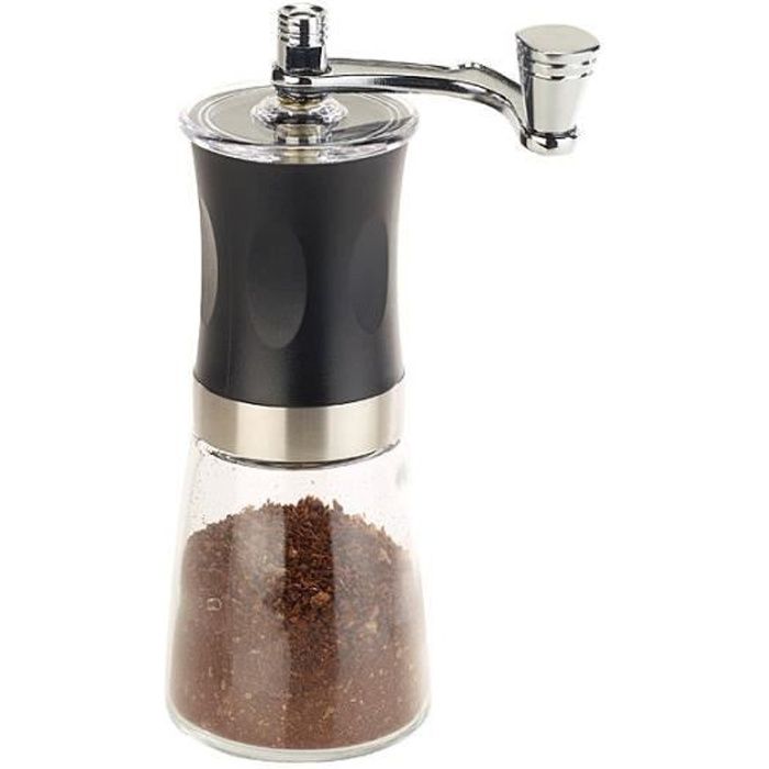 Moulin &agrave; caf&eacute; manuel avec broyeur en c&eacute;ramique r&eacute;glable en continu 